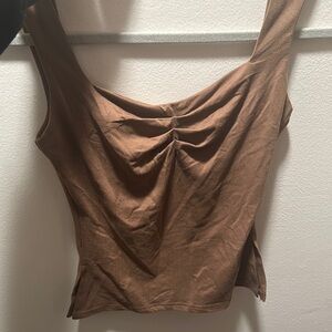 Brown Sleeveless Women's Top